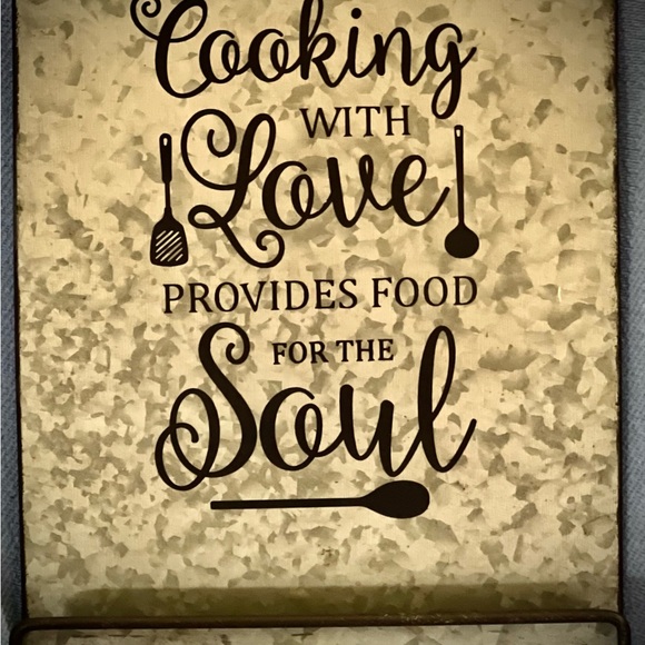 Metal and Vinyl Cookbook Holder/ Recipe holder - Picture 3 of 3